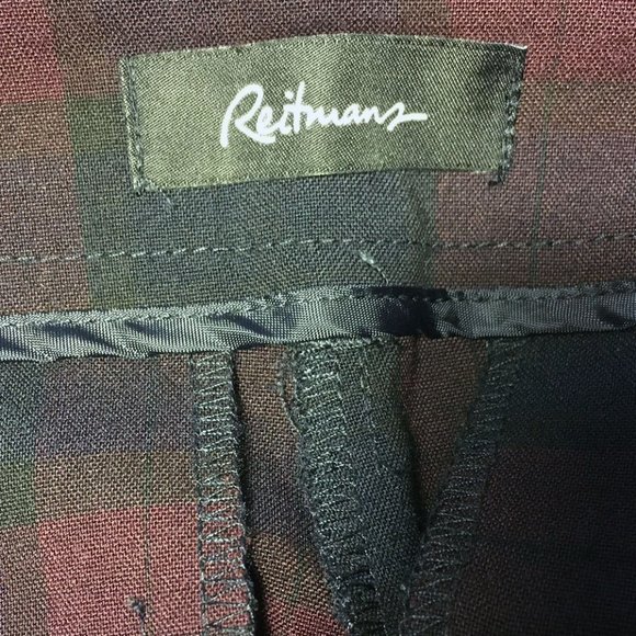 🌸4/$30🌸 Reitmans plaid slim leg pant - Picture 6 of 9